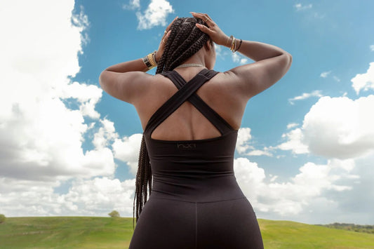 Women's Performance Power Span 3/4 Peek-A-Boo Jumpsuit