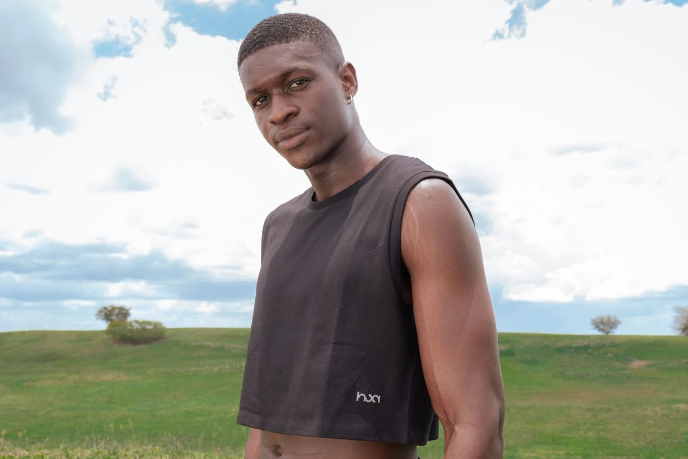 Unisex Casual Crop Muscle Top