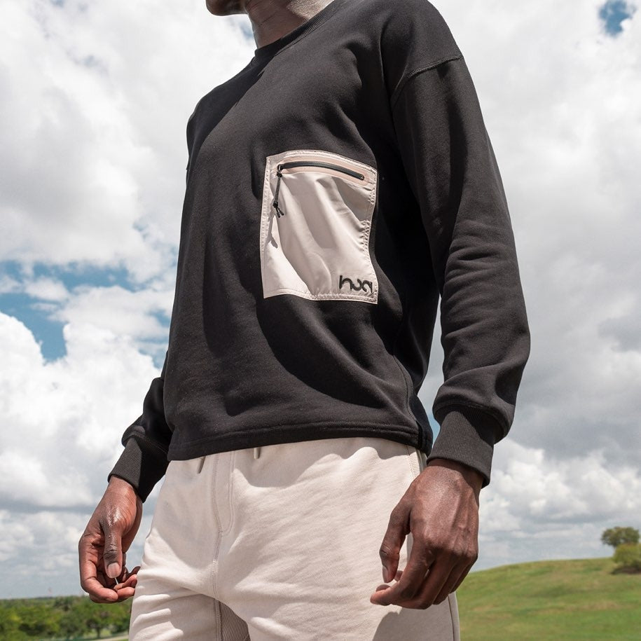 Men's Performance Oversized Crew with Pocket