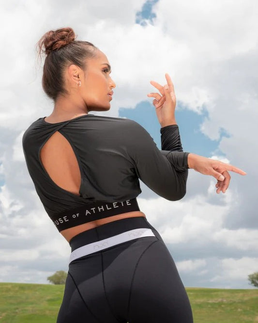 Women's Performance Silky Peek-A-Boo Long Sleeve Top