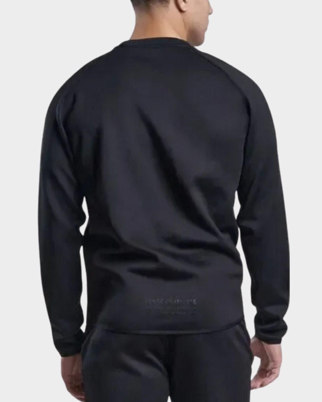 Men's Casual Tech Fleece Logo Crewneck Popover