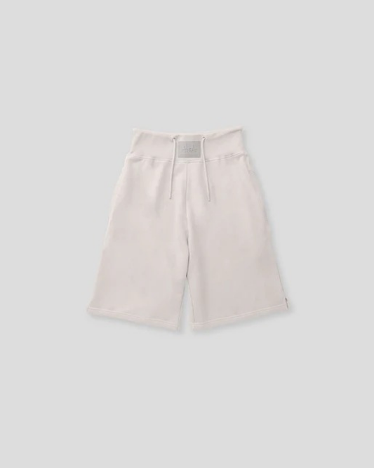 Women's Casual Lightweight French Terry Hi-Waist Knee Sweat Short