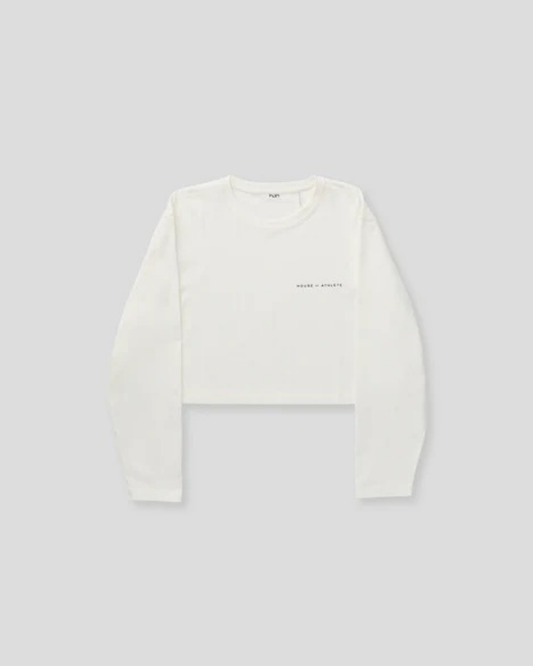 Women's Casual Crop Long Sleeve Tee