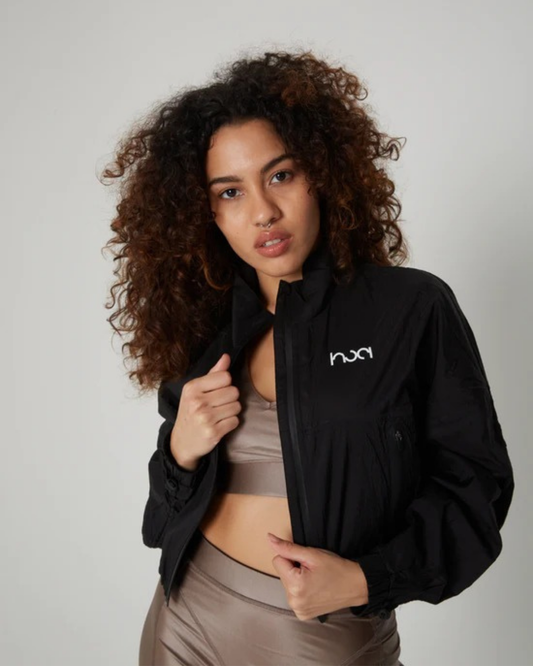 Women's Performane Cropped Nylon Windbreaker
